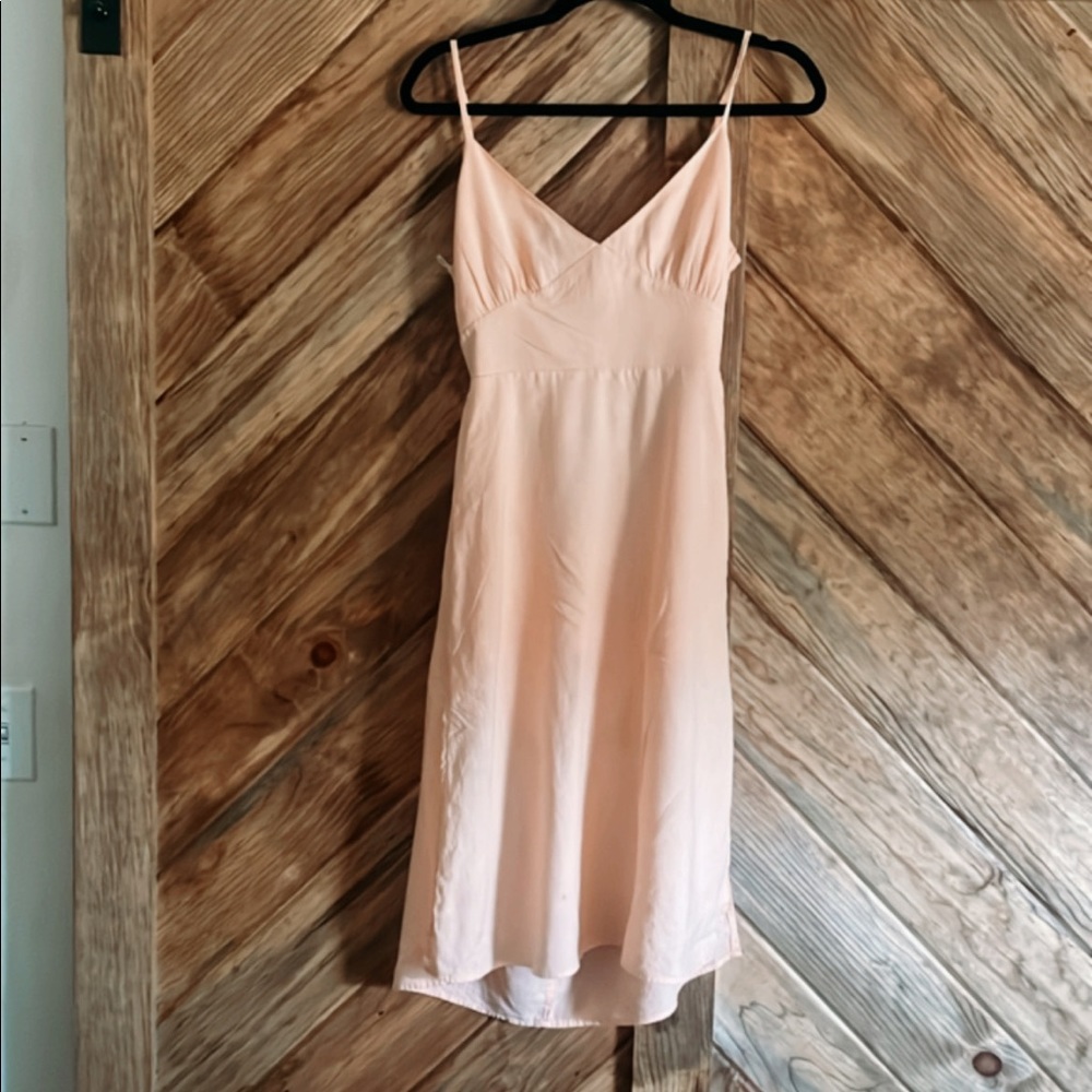 Forever 21 peach salmon tie back dress M medium